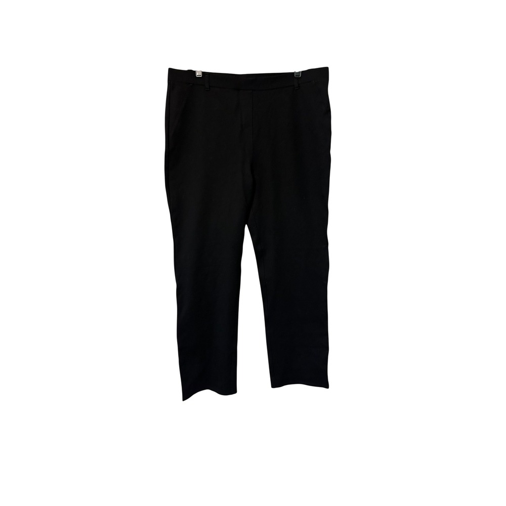 Quince Black Cropped Dress Pants,‎ Womens Extra Large, Career Casual Trousers